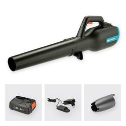 GARDENA 14890-20 PowerJet 18V P4A Ready-To-Use Set akumulátor foukač listí + akumulátor 18 V