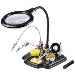 TOOLCRAFT TO-7580322 Lupa TOOLCRAFT s LED osvětlením a se třetí rukou. Ručka zvětšení=1.75 x, 4 x 100 mm Třída energetické účinnosti 2021 G (A - G)