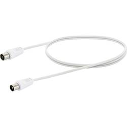 Schwaiger antény, SAT kabel [1x IEC zástrčka - 1x IEC zásuvka] 1.5 m bílá