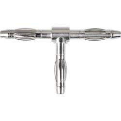 Schützinger TFS 1241 bezpečnostní konektor zásuvka 4 mm, zásuvka 4 mm - zásuvka 4 mm niklová 1 ks Piece