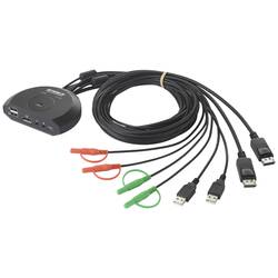 SpeaKa Professional SP-KVM-220 2 porty přepínač KVM DisplayPort 4096 x 2160 Pixel