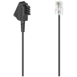 Hama DSL kabel [1x telefonní zástrčka TAE-F - 1x RJ45 zástrčka 8p2c] 0.5 m černá