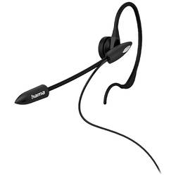 Hama In-Ear-Headset telefon In Ear Headset kabelová mono černá regulace hlasitosti, Vypnutí zvuku mikrofonu