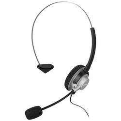Hama In-Ear-Headset telefon Sluchátka On Ear kabelová mono černá/stříbrná regulace hlasitosti