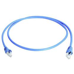 Telegärtner L00001A0087 RJ45 síťové kabely, propojovací kabely CAT 6A S/FTP 2.00 m modrá samozhášecí, s ochranou, párové stínění, dvoužilový stíněný, bez