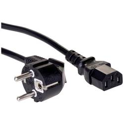Akyga napájecí kabelový adaptér [1x zástrčka s ochranným kontaktem - 1x IEC C13 zásuvka 10 A] 3.00 m černá