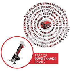 Einhell Power X-Change TE-CS 18/89 Li - Solo ruční kotoučová minipila bez akumulátoru, vč. rozbrušovacího kotouče 18 V