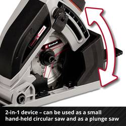 Einhell Power X-Change TE-CS 18/89 Li - Solo ruční kotoučová minipila bez akumulátoru, vč. rozbrušovacího kotouče 18 V