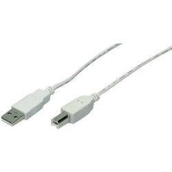 LogiLink USB kabel USB 2.0 USB-A zástrčka, USB-B zástrčka 1.80 m šedá CU0007