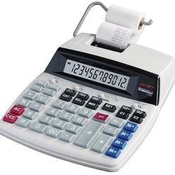 GENIE D69 PLUS stolní kalkulačka s tiskárnou bílá Displej (počet míst): 12 230 V (š x v x h) 210 x 278 x 73 mm