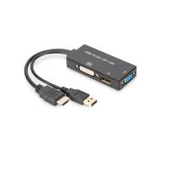Digitus AV konvertor AK-330403-002-S [HDMI - DVI, VGA, DisplayPort] 3840 x 2160 Pixel
