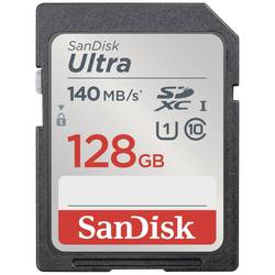 SanDisk SDXC Ultra 128GB (Class 10/UHS-I/140MB/s) karta SDHC 128 GB UHS-Class 1 vodotěsné, nárazuvzdorné
