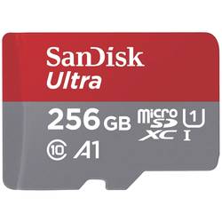 SanDisk microSDXC Ultra 256GB (A1/UHS-I/Cl.10/150MB/s) + Adapter Mobile paměťová karta microSDXC 256 GB A1 Application Performance Class, UHS-Class 1