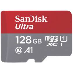 SanDisk microSDXC Ultra 128GB (A1/UHS-I/Cl.10/140MB/s) + Adapter Mobile paměťová karta microSDXC 128 GB A1 Application Performance Class, UHS-Class 1