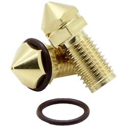 FabConstruct Nuzzle Brass 0,8 mm pro Ultimaker UM3, S3, S5, S5 Brass Nozzle AA RN35483