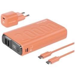 RealPower PB-20000 Power Pack powerbanka 20000 mAh Li-Ion akumulátor USB, USB-C® oranžová