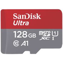 SanDisk Ultra + Adapter paměťová karta microSDXC 128 GB A1 Application Performance Class, UHS-Class 1