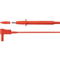 Schützinger SPL 7312 Ni / 1 / 100 / RT bezpečnostní měřicí kabely zástrčka 4 mm zkušební hroty červená 1 ks