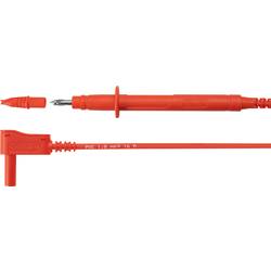 Schützinger SPL 7312 Ni / 1 / 100 / RT bezpečnostní měřicí kabely [zástrčka 4 mm - zkušební hroty] červená, 1 ks