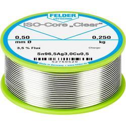 Felder Löttechnik ISO-Core Clear SAC305 pájecí cín cívka Sn96,5Ag3Cu0,5 0.250 kg 0.5 mm