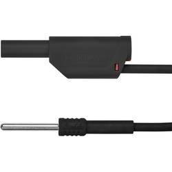 Schützinger AL 8323 / 1 / 100 / SW adaptérový kabel zástrčka 4 mm zástrčka 4 mm černá 1 ks