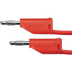 Schützinger MFK 15 / 1 / 100 / RT měřicí kabel [zástrčka 4 mm - zástrčka 4 mm] červená, 1 ks