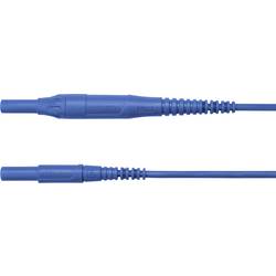 Schützinger MSFK B441 / 1 / 100 / BL měřicí kabel zástrčka 4 mm zástrčka 4 mm modrá 1 ks