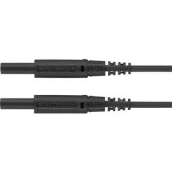 Schützinger MSFK A301 / 0.5 / 100 / SW měřicí kabel zástrčka 2 mm zástrčka 2 mm černá 1 ks