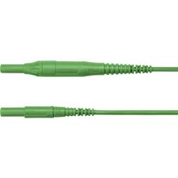 Schützinger MSFK B441 / 1 / 100 / GN měřicí kabel zástrčka 4 mm zástrčka 4 mm zelená 1 ks