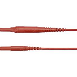 Schützinger MSFK B441 / 1 / 100 / RT měřicí kabel zástrčka 4 mm zástrčka 4 mm červená 1 ks