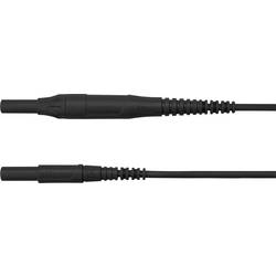 Schützinger MSFK B441 / 1 / 100 / SW měřicí kabel [zástrčka 4 mm - zástrčka 4 mm] černá, 1 ks