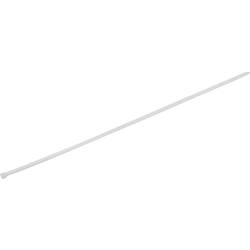 TRU COMPONENTS 1577993, stahovací pásky, 3.60 mm, 370 mm, bílá, žárově stabilizované , 100 ks
