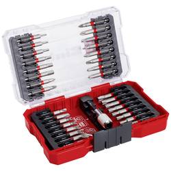 Einhell 118903 sada bitů, 33dílné, Spanner (se 2 otvory), Šroubovací bit pro Torx šrouby, Tri-Wing, PH, PZ, TORQ, plochý, 1/4 (6,3 mm)