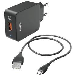Hama USB nabíječka 19.5 W vnitřní, do zásuvky (230 V) Výstupní proud (max.) 3000 mA Počet výstupů: 1 x USB A
