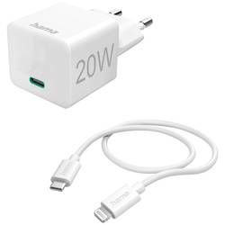 Hama USB nabíječka 20.00 W 1x USB-C®, #####1x Apple Lightning vnitřní