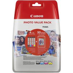 Canon Ink CLI-571CMYBK Photo Value Pack XL originál kombinované balení černá, žlutá, azurová, purppurová 0332C005