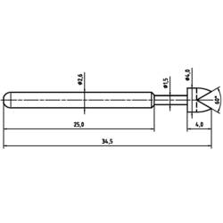 PTR Hartmann 1040-G-1.5N-NI-4.0 přesný testovací hrot