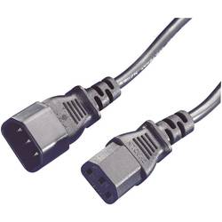 Manhattan napájecí prodlužovací kabel [1x IEC zástrčka C14 10 A - 1x IEC C13 zásuvka 10 A] 1.80 m černá