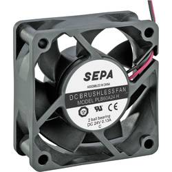 SEPA PLB60A24SE16A axiální ventilátor, 24 V/DC, 36.7 m³/h, (d x š x v) 60 x 60 x 25 mm, PLB60A24SE16A