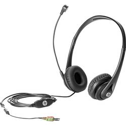 HP Business V2 Headset uzavřená (Over Ear) kabelová černá Redukce šumu mikrofonu regulace hlasitosti, Vypnutí zvuku mikrofonu Počítače