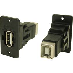 adaptér, zásuvka, vestavná USB zdířka typ A ⇔ USB zdířka typ B CP30609NX Cliff Množství: 1 ks