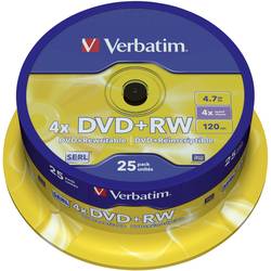 Verbatim 43489 DVD+RW 4.7 GB 25 ks vřeteno přepisovatelné