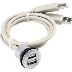 Vestavný konektor USB 2.0 typ A, dvojitý zásuvka, vestavná RRJ_2USB 2x USB zásuvka typu A ⇔ 2 x USB zástrčka typu A RRJ_2USB Schlegel Množství: 1 ks