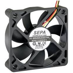 SEPA PLB60B24FSE31A axiální ventilátor, 24 V/DC, 27.6 m³/h, (d x š x v) 60 x 60 x 15 mm, 111111742