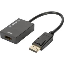 Digitus AK-340415-002-S DisplayPort / HDMI adaptér [1x zástrčka DisplayPort - 1x HDMI zásuvka] černá stíněný, podpora HDMI, Ultra HD (4K) HDMI, High Speed
