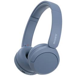 Sony WH-CH520 Sluchátka On Ear Bluetooth® stereo modrá Redukce šumu mikrofonu Indikátor nabití, headset, personalizace zvuku, regulace hlasitosti, otočná