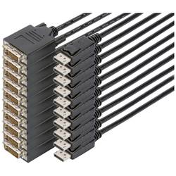 Digitus kabelový adaptér Konektor DisplayPort, DVI-D 24+1pol. Zástrčka 2.00 m černá AK-990900-020-S Kabel DisplayPort