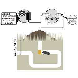 Kemo Underground Repeller, M069N, odpuzovač krtků a dalších hrabošů Rozsah působení 1000 m², 1 ks, funkce: vibrace