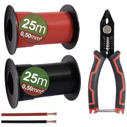 Quadrios 23CW028 Sortiment lanek, 0.5 mm², černá, červená, 1 sada