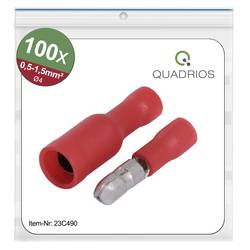 Quadrios 23C490 23C490 kulatý faston, 0.5 mm² - 1.5 mm², 100 ks